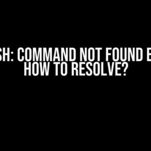 Git Bash: Command Not Found Error – How to Resolve?